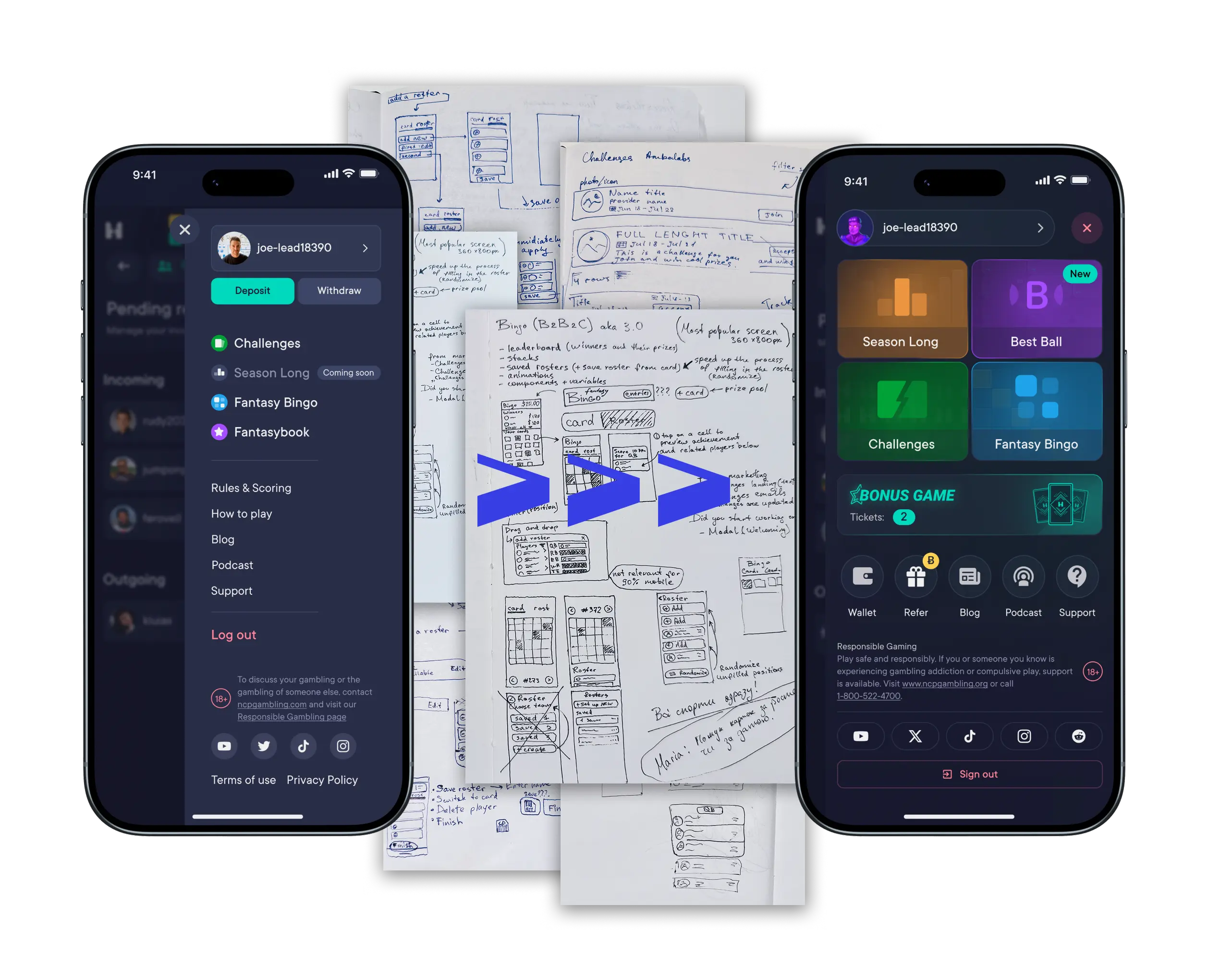 Side menu navigation